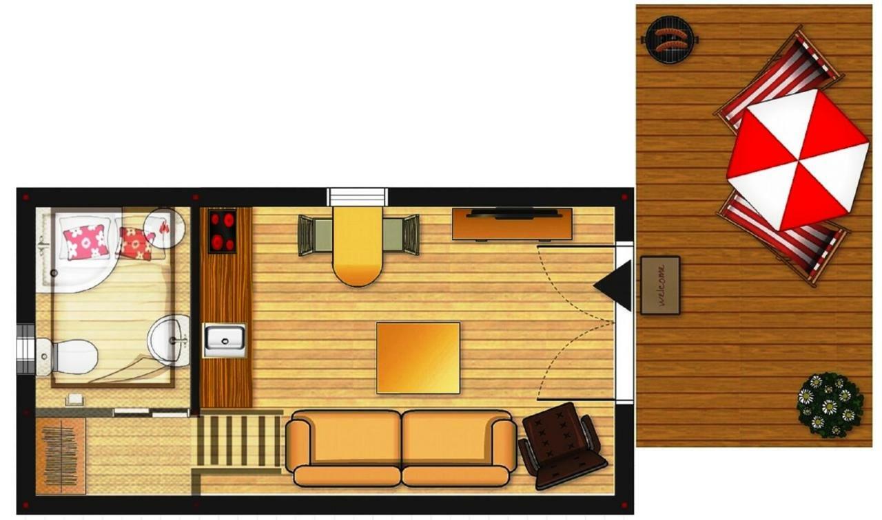 Appartement Tiny House Olivia à Liptovský Hrádok Extérieur photo